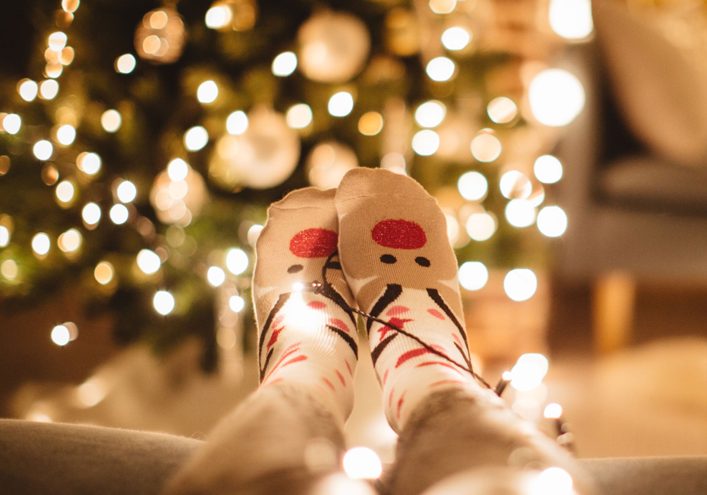 martha brook blog post 8 easy ways to look after yourself this Christmas reindeer socks