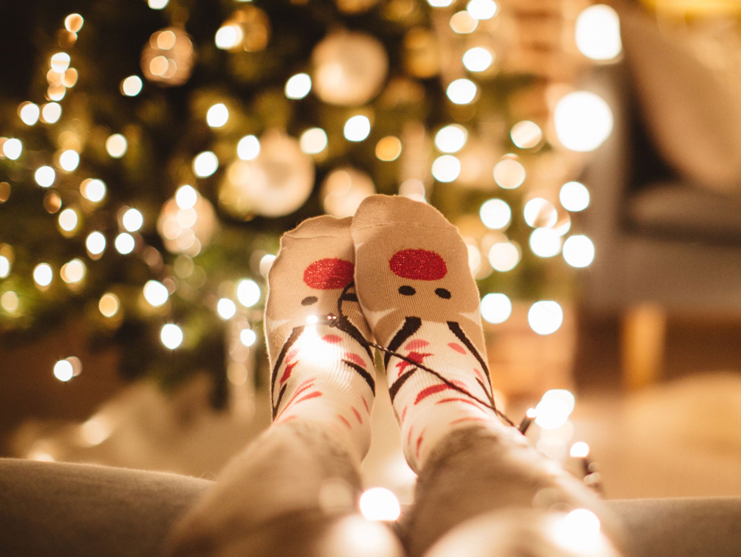 martha brook blog post 8 easy ways to look after yourself this Christmas reindeer socks