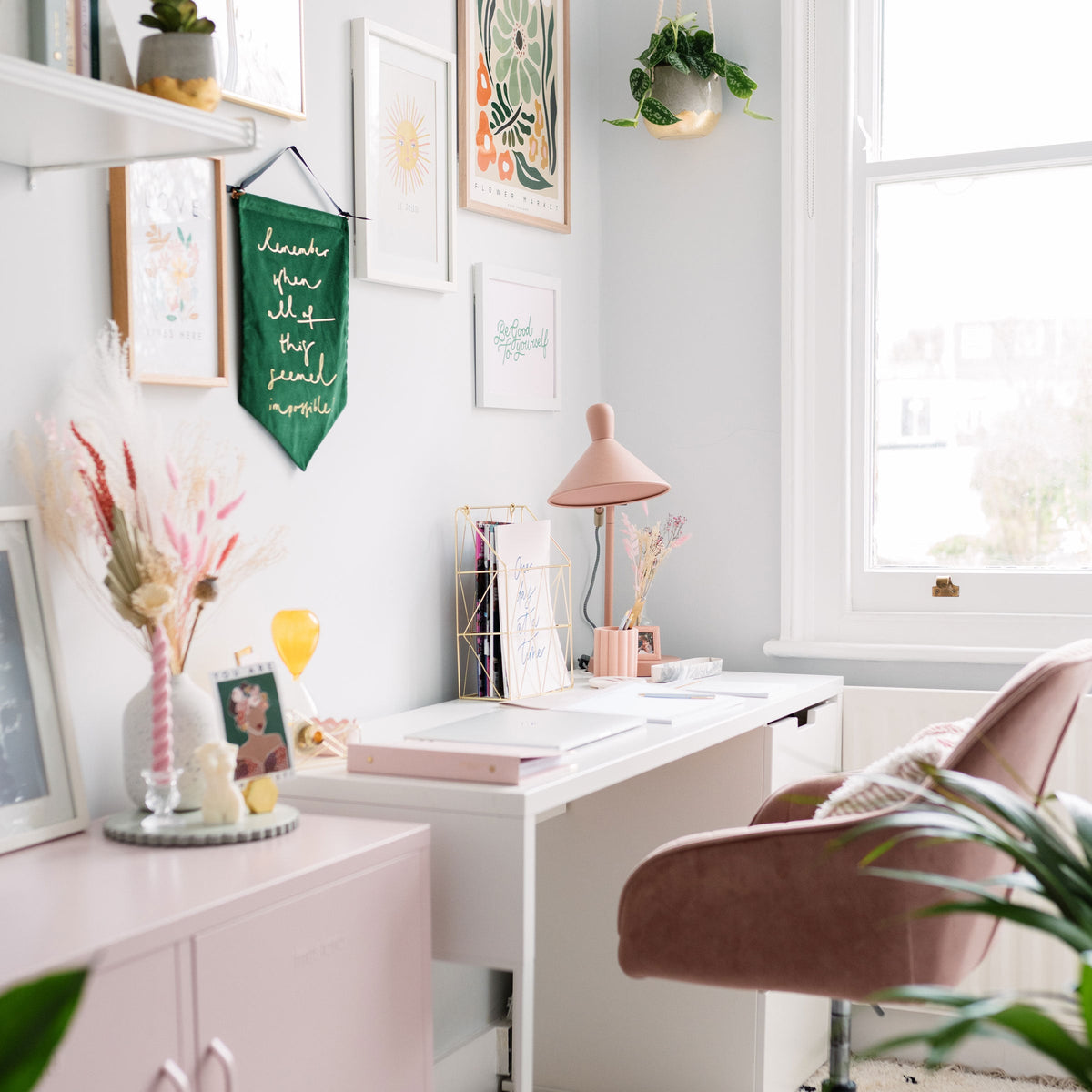 martha brook blog post how to style a small home office