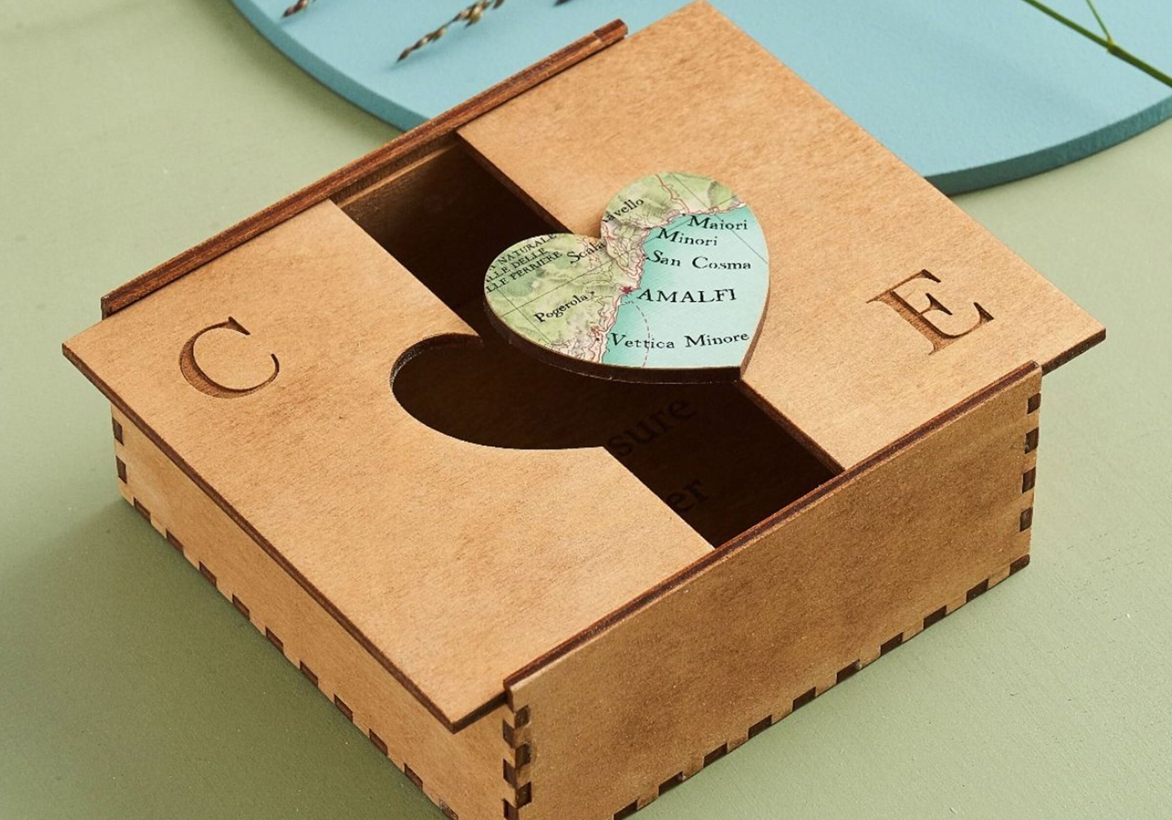 martha brook blog post unique wedding gifts personalised initials map of love keepsake box