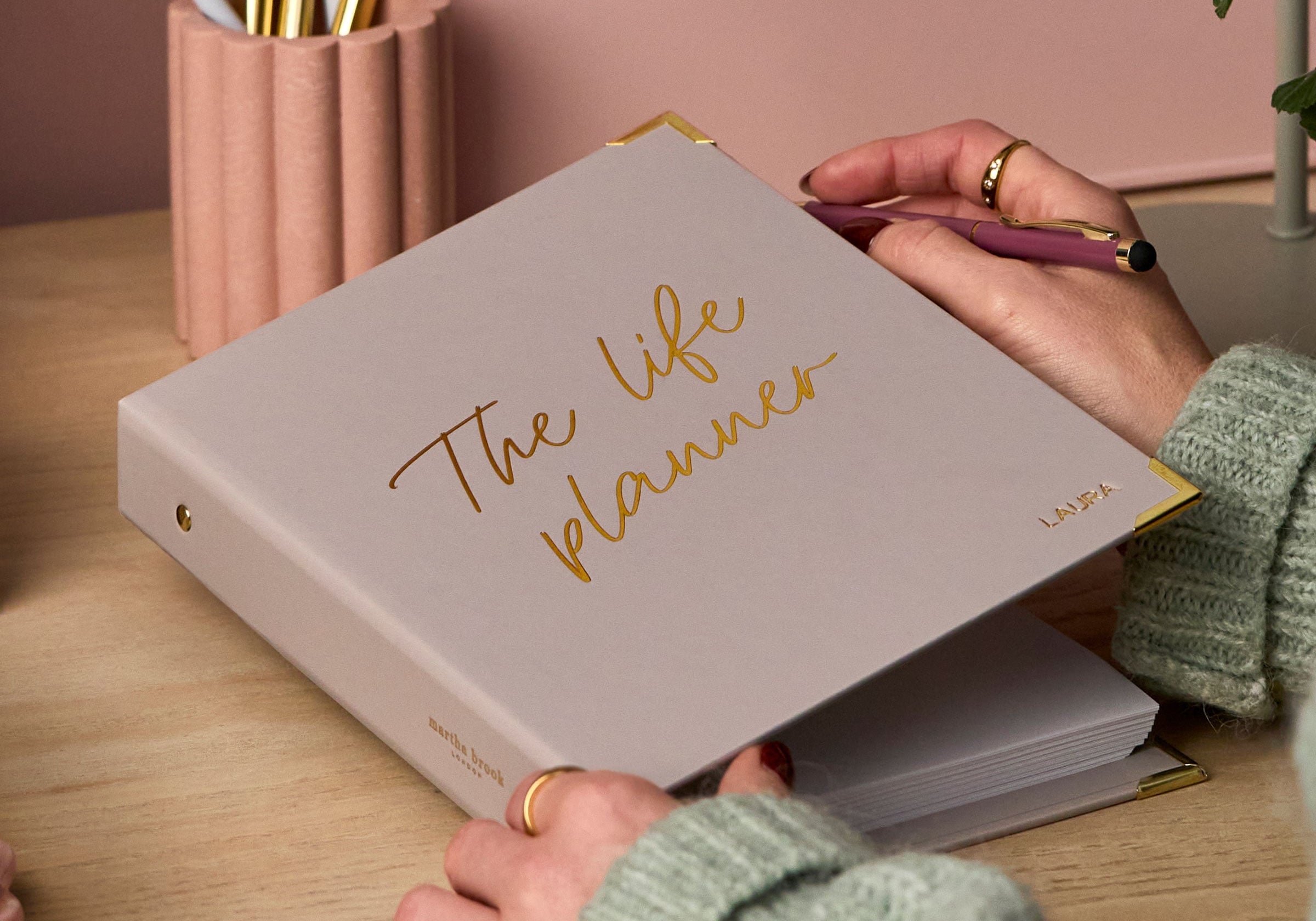martha brook personalised stationery personalised life planner main image