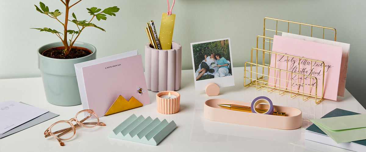 Martha Brook Desk Accessories on a desk