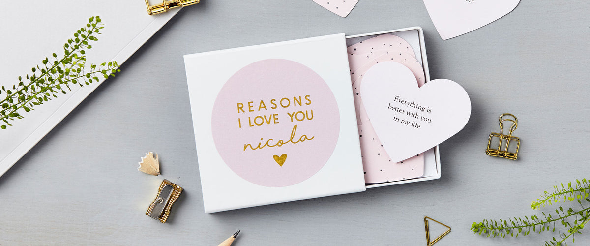 Martha Brook Personalised Heart Love Notes with pencil sharpener