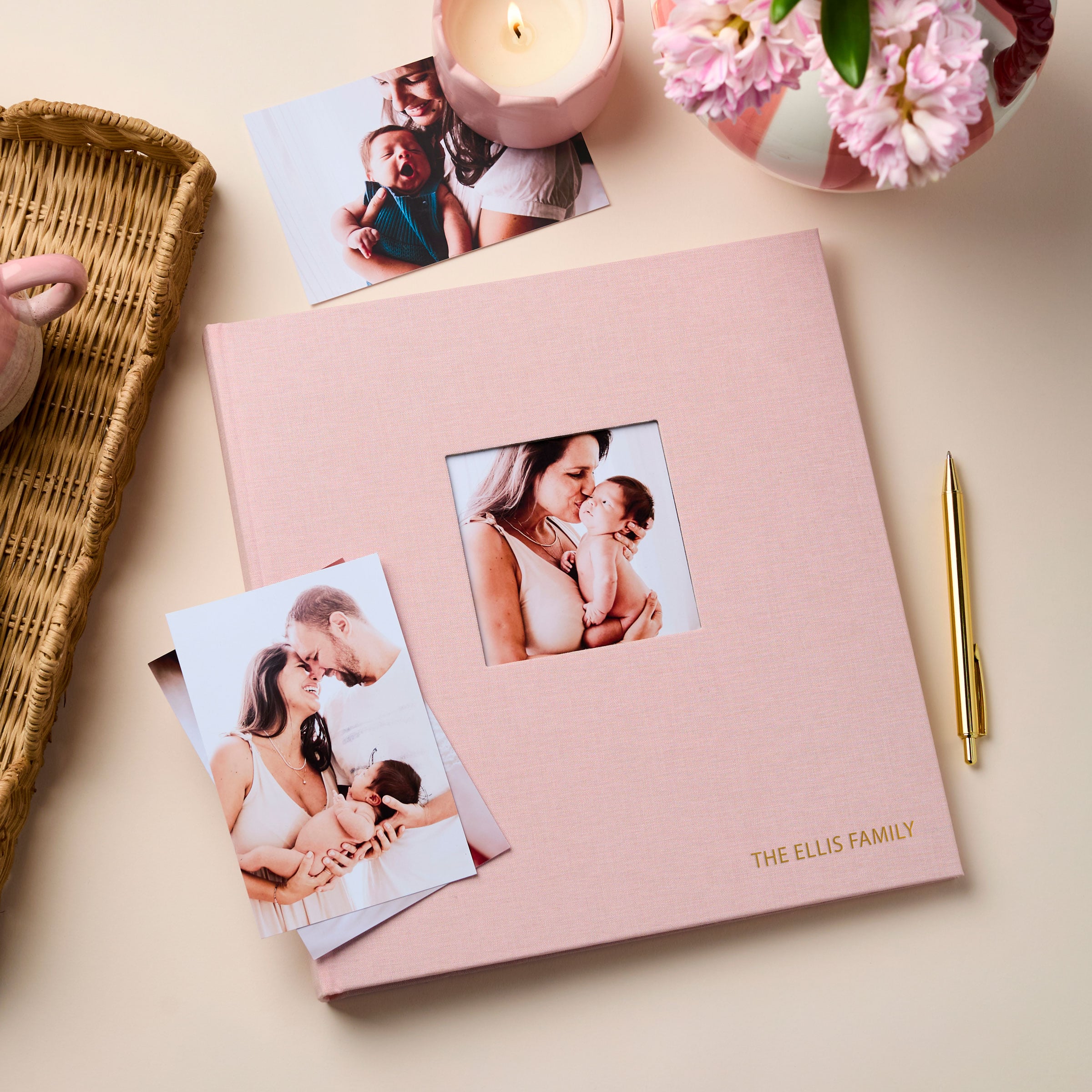 Martha Brook Personalised Luxury Linen Photo Album