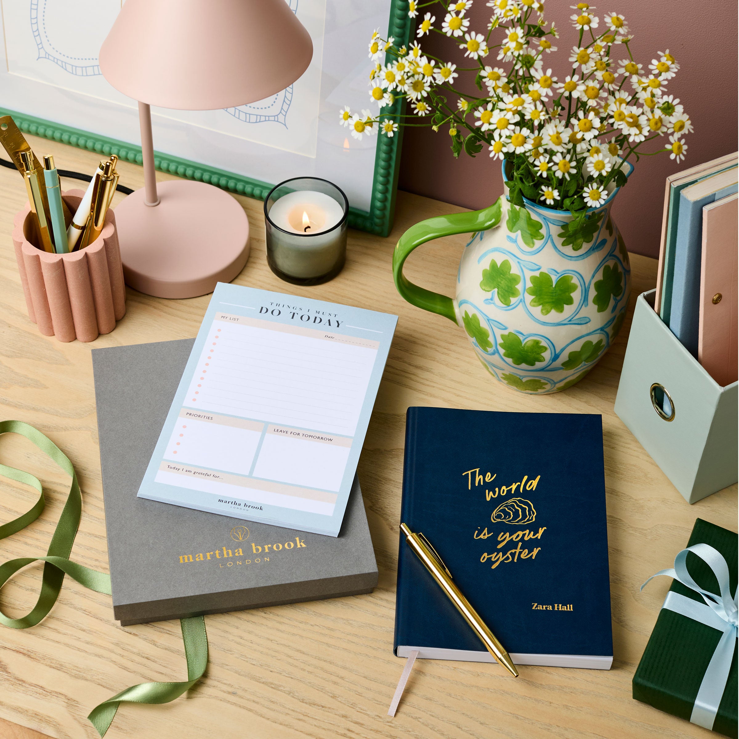 Martha Brook personalised stationery personalised leaving gift set