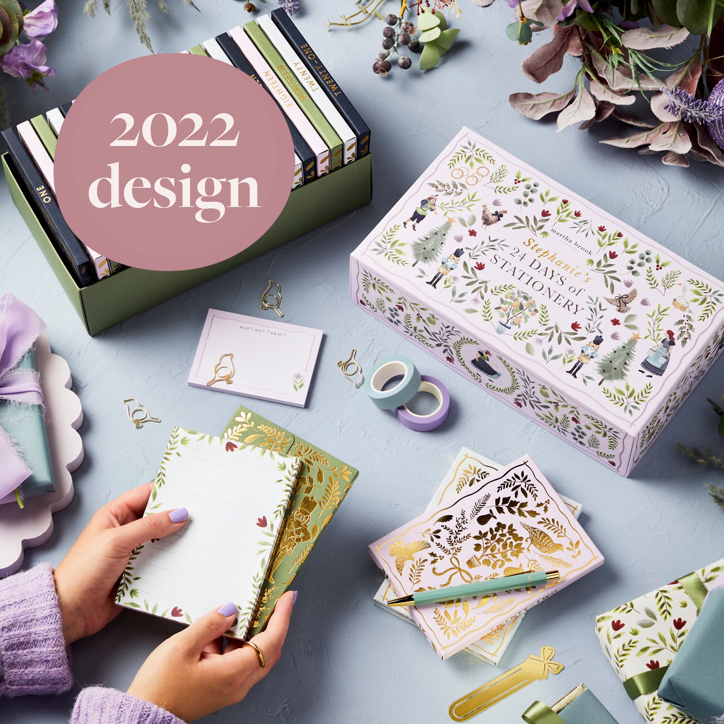 Martha Brook 24 Days of Stationery Advent Calendar Presale 2022 Design