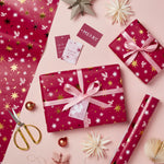 Berry Celestial Luxury Christmas Gift Wrap Set