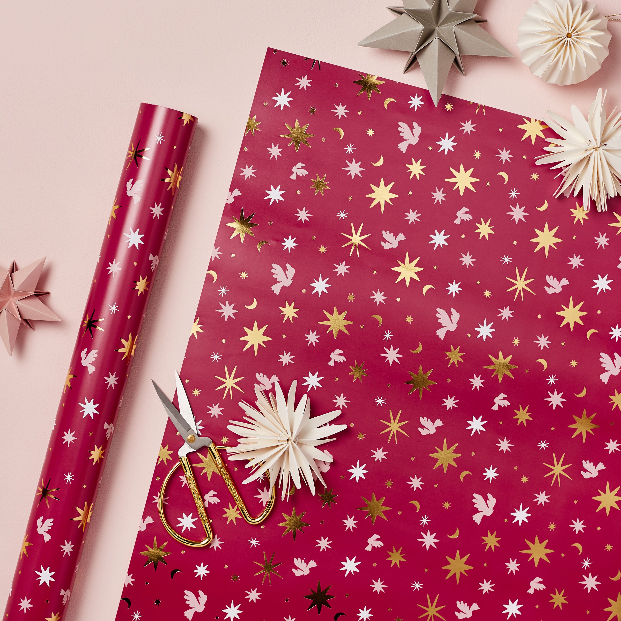 Berry Celestial Luxury Wrapping Paper