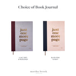martha brook personalised stationery personalised book journal gift set photo of book journal colours on white background