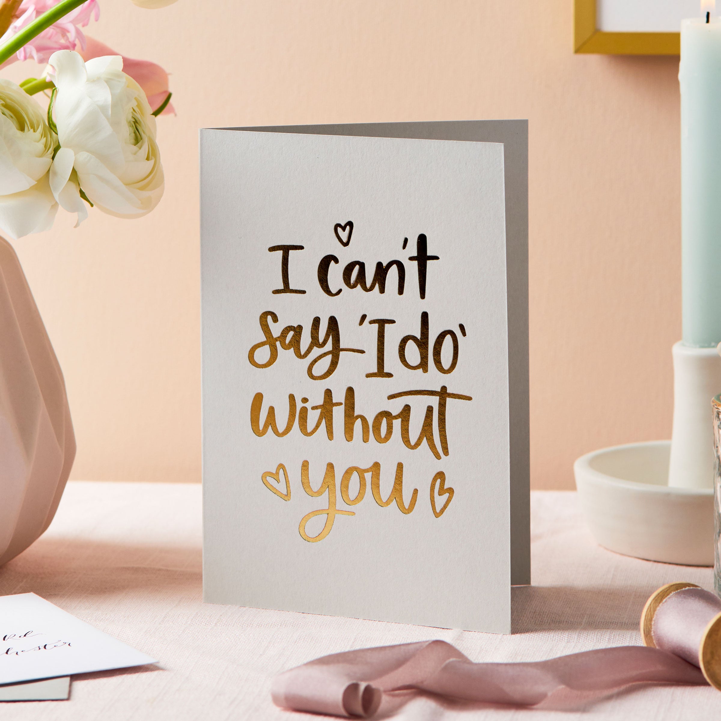 Martha Brook Foil Embossed Will You Be My Bridesmaid Proposal Card