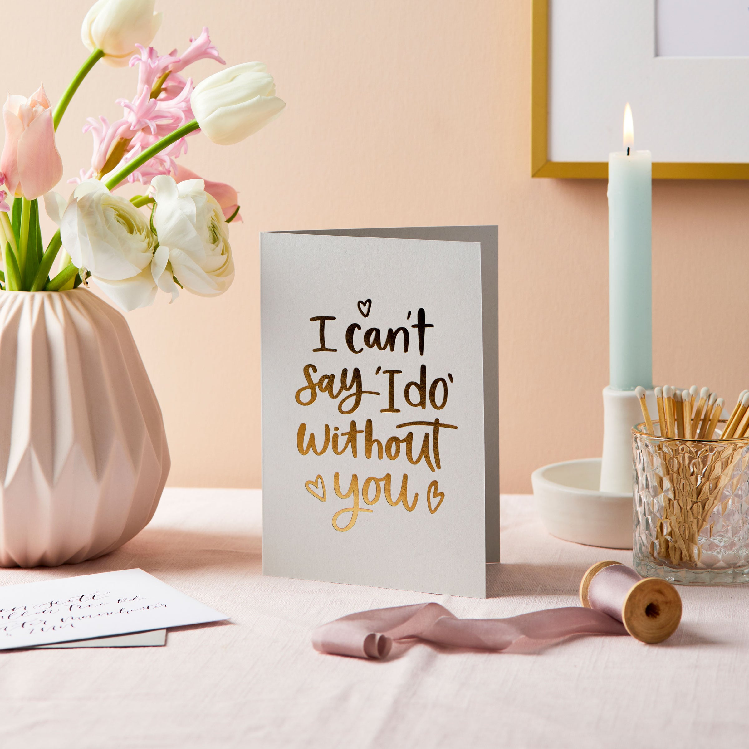 Martha Brook Foil Embossed Will You Be My Bridesmaid Proposal Card