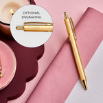martha brook gold ballpoint pen engraved