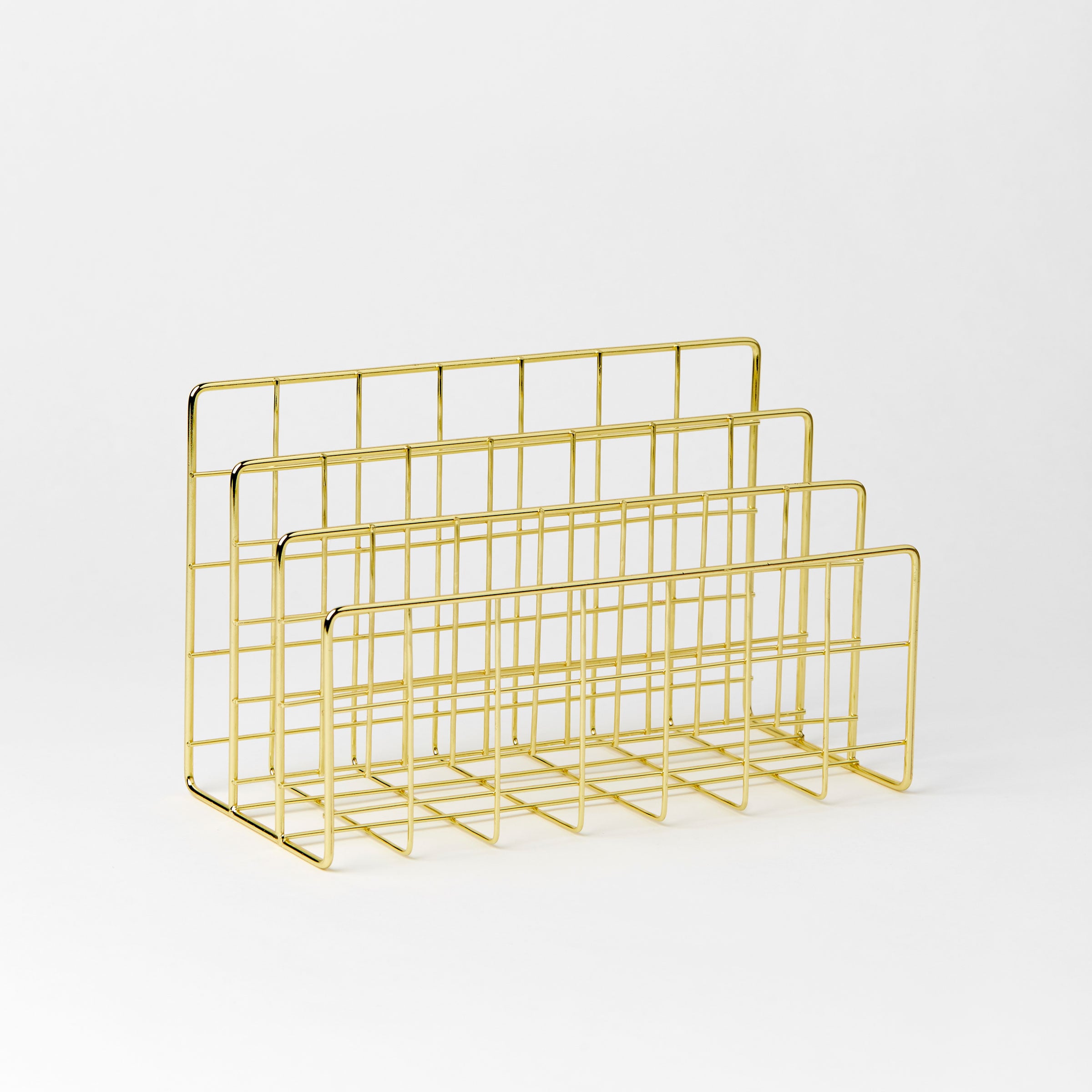 Gold Wire Letter Rack