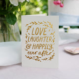 Martha Brook Happily Ever After Foil Embossed Wedding Card
