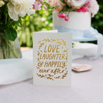 Martha Brook Happily Ever After Foil Embossed Wedding Card