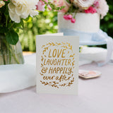 Martha Brook Happily Ever After Foil Embossed Wedding Card