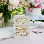 Martha Brook Happily Ever After Foil Embossed Wedding Card