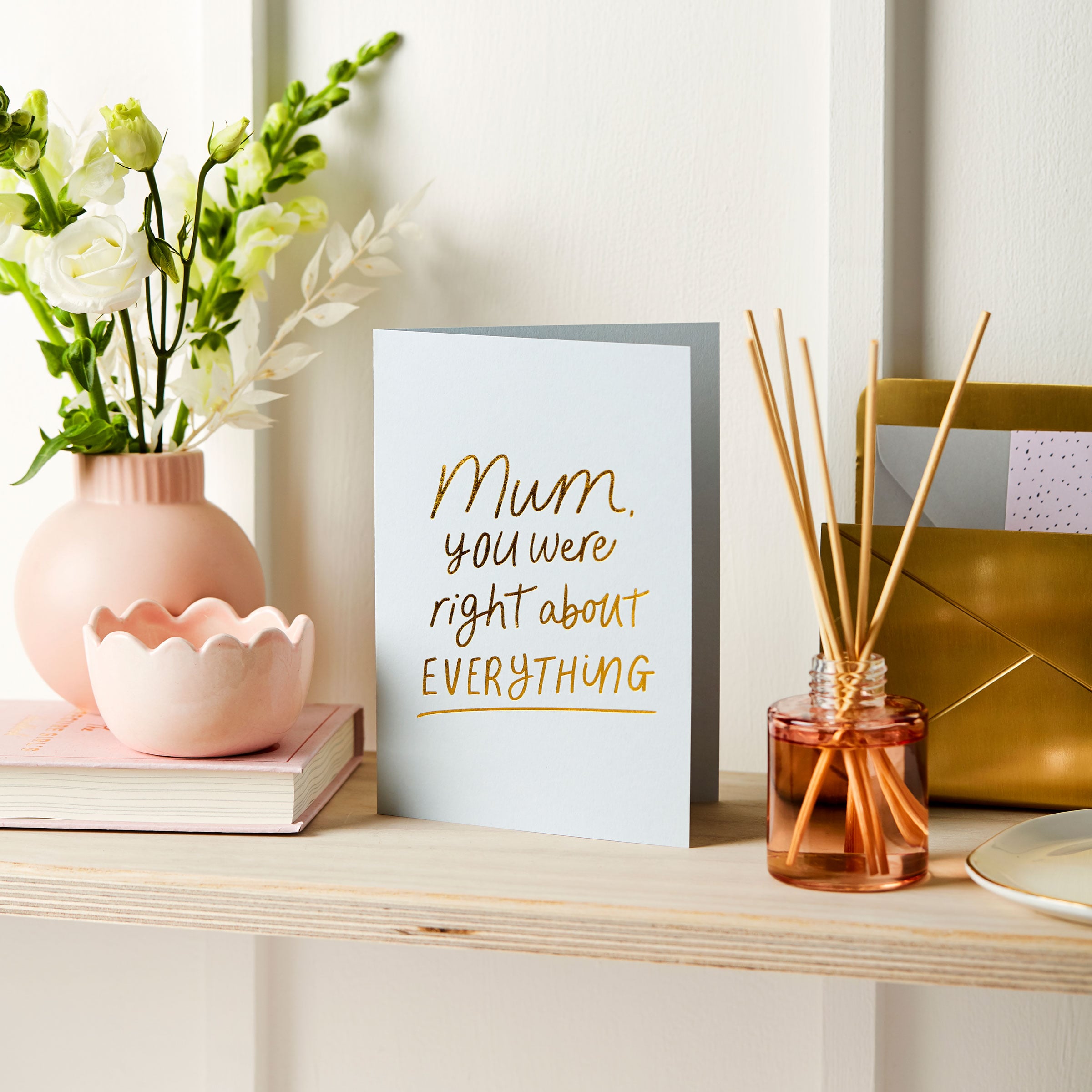 Honest Foil Embossed Mum Card
