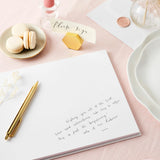 Martha Brook inside of Guest Book