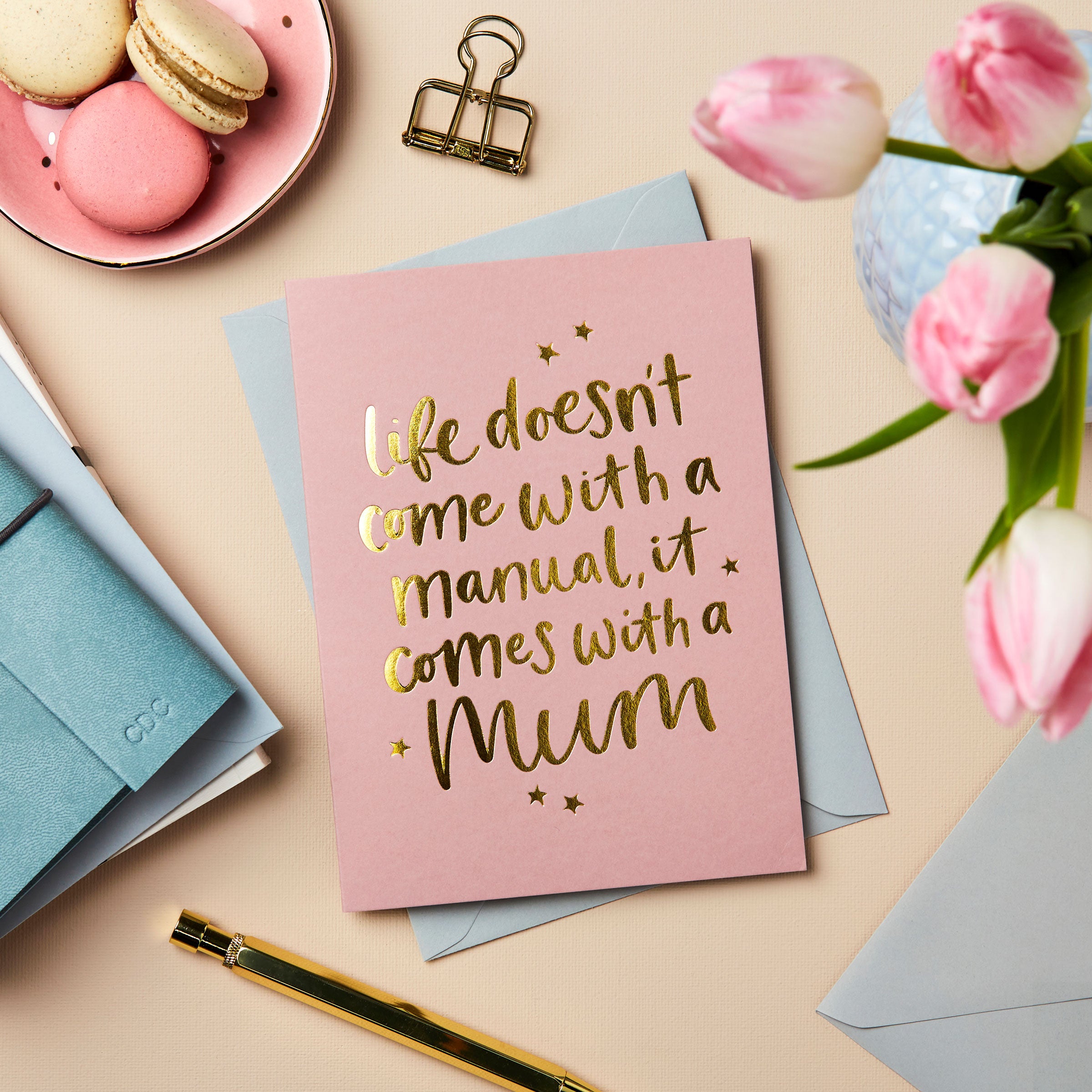Martha Brook Mum quote foil embossed mother's day card