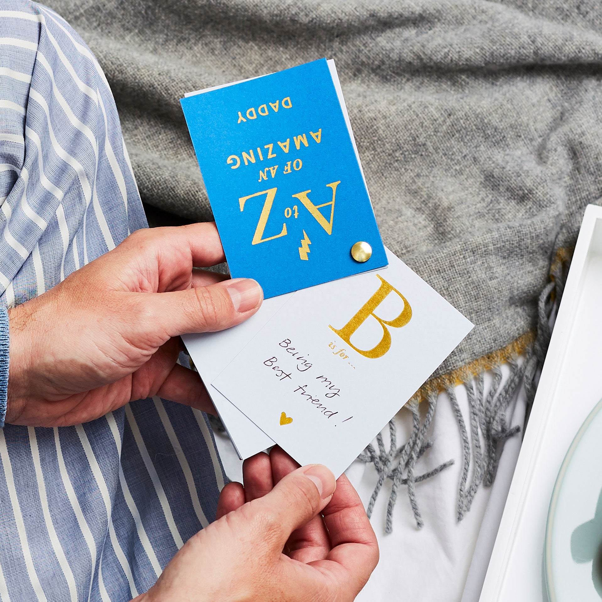 Martha Brook Personalised A To Z Of An Amazing Dad Book Fathers Day Gift