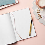 martha brook personalised a5 classic leather effect notebook