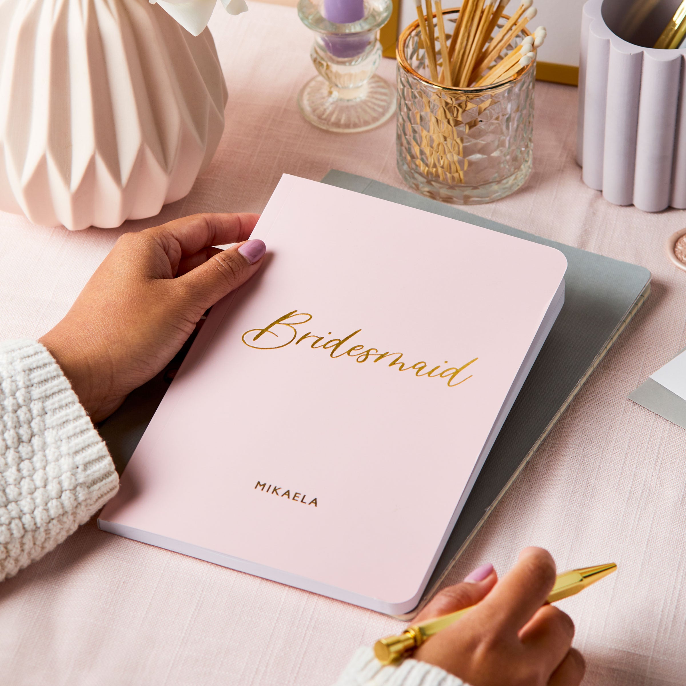 Martha Brook Personalised Bridesmaid Notebook