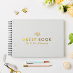 Martha Brook Personalised Classic Wedding Guest Book