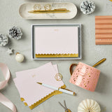 Personalised Scallop Luxury Notecards