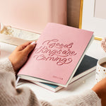 Personalised Good Things Vegan Leather Notebook
