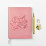 Personalised Good Things Vegan Leather Notebook