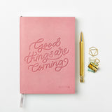 Personalised Good Things Vegan Leather Notebook