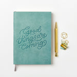 Personalised Good Things Vegan Leather Notebook