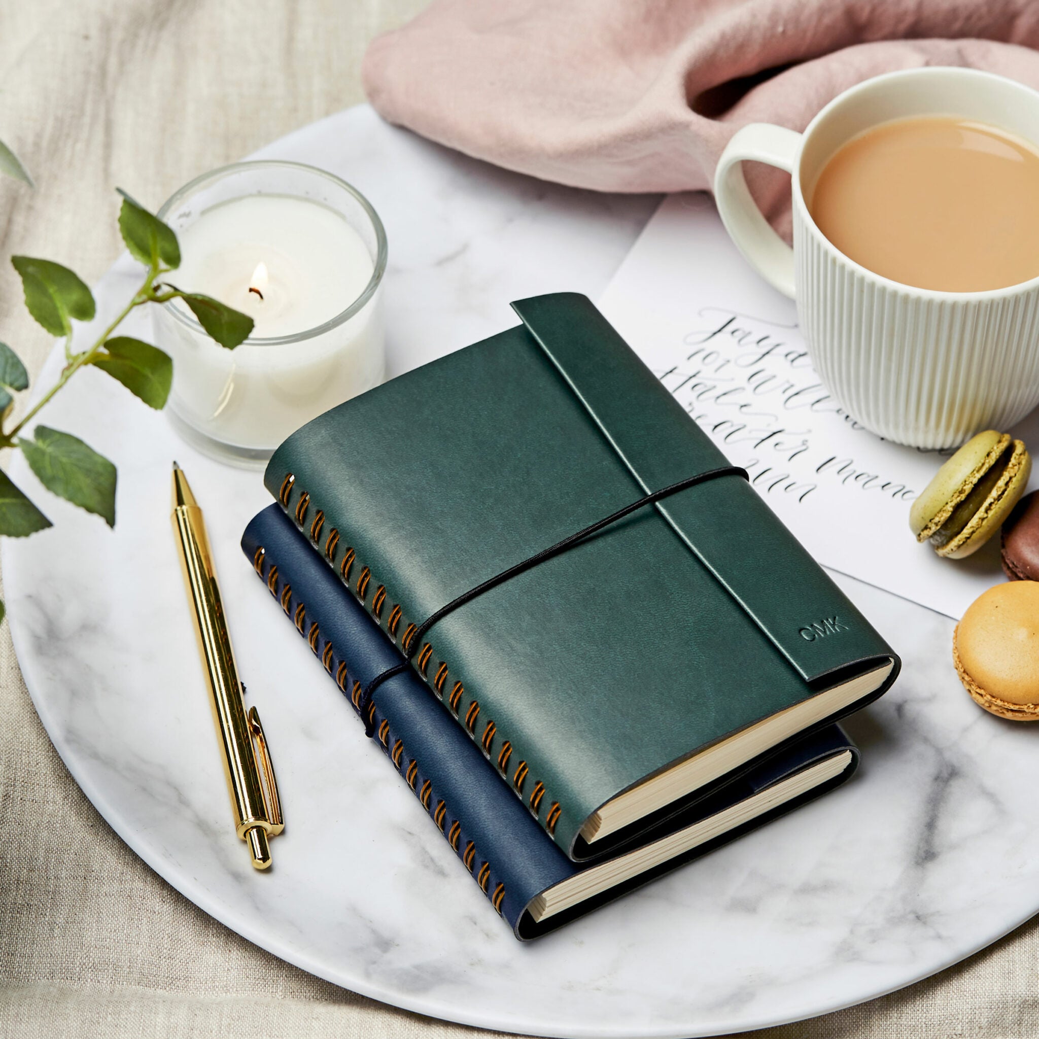 Martha-Brook-Personalised-Leather-Effect-Embossed-Notebook