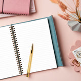 martha brook personalised leather effect embossed notebook