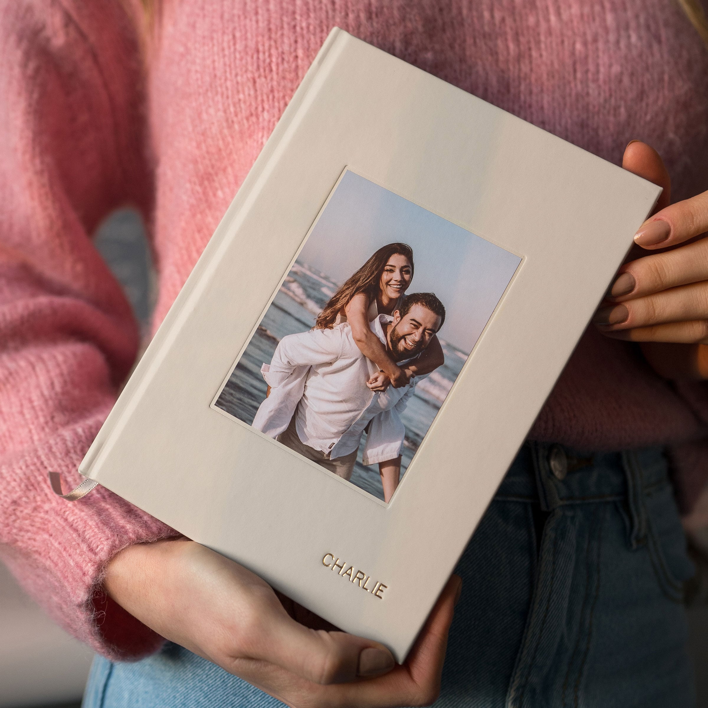 martha brook personalised luxury hardback photo notebook