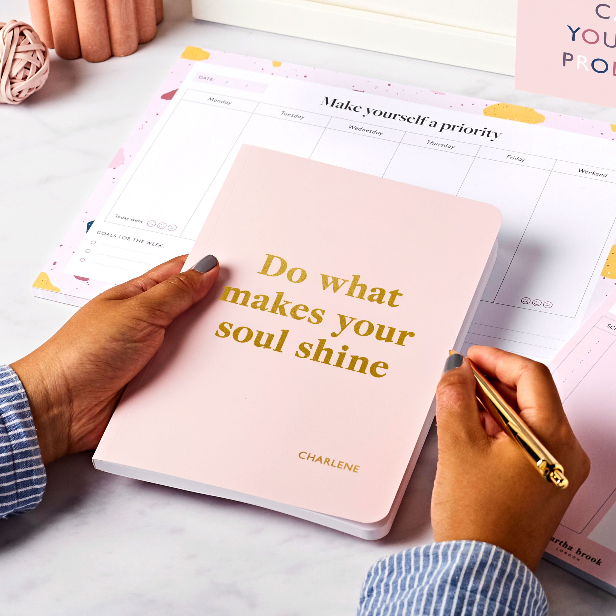 Personalised Self-Kindness Softback Notebook