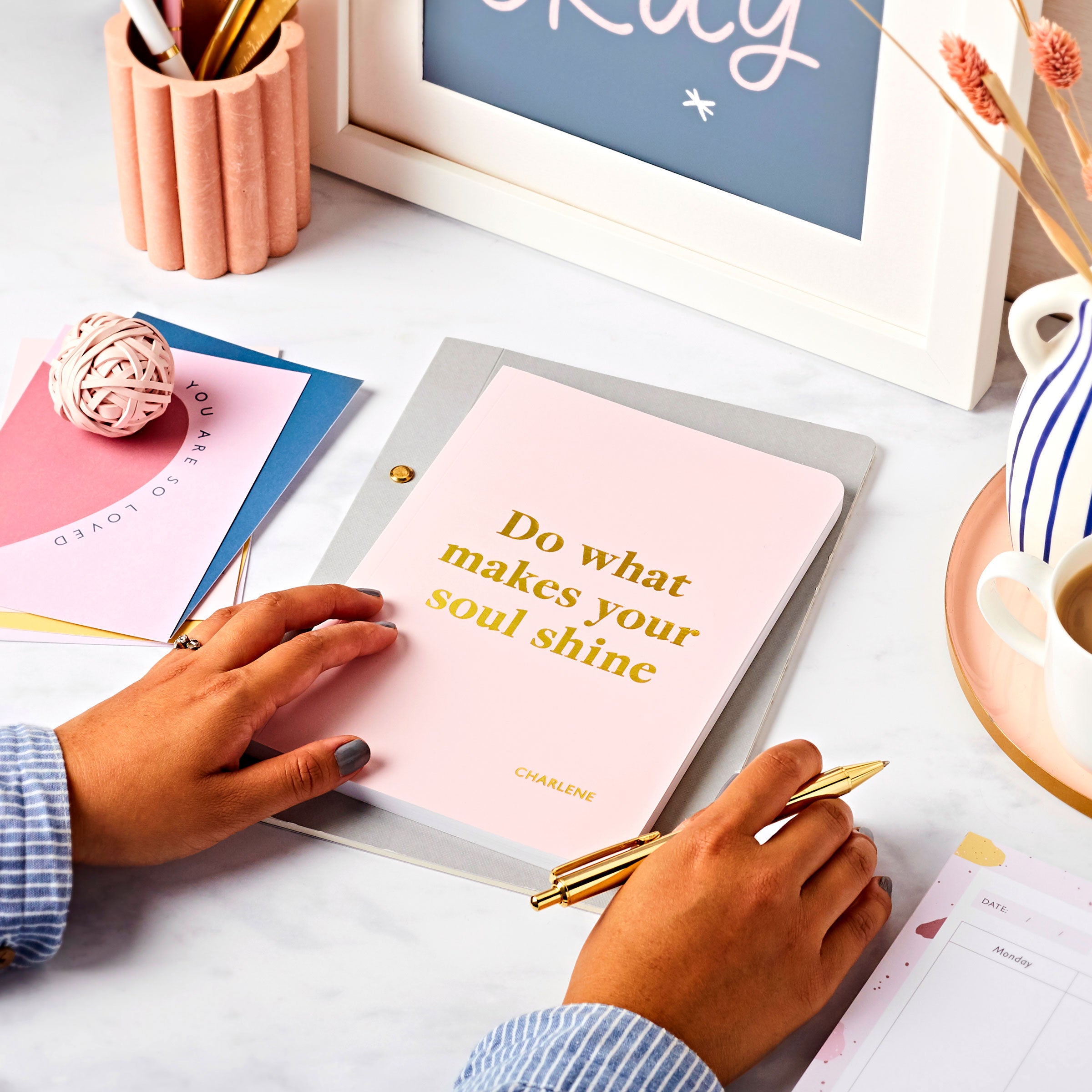 Personalised Self-Kindness Softback Notebook
