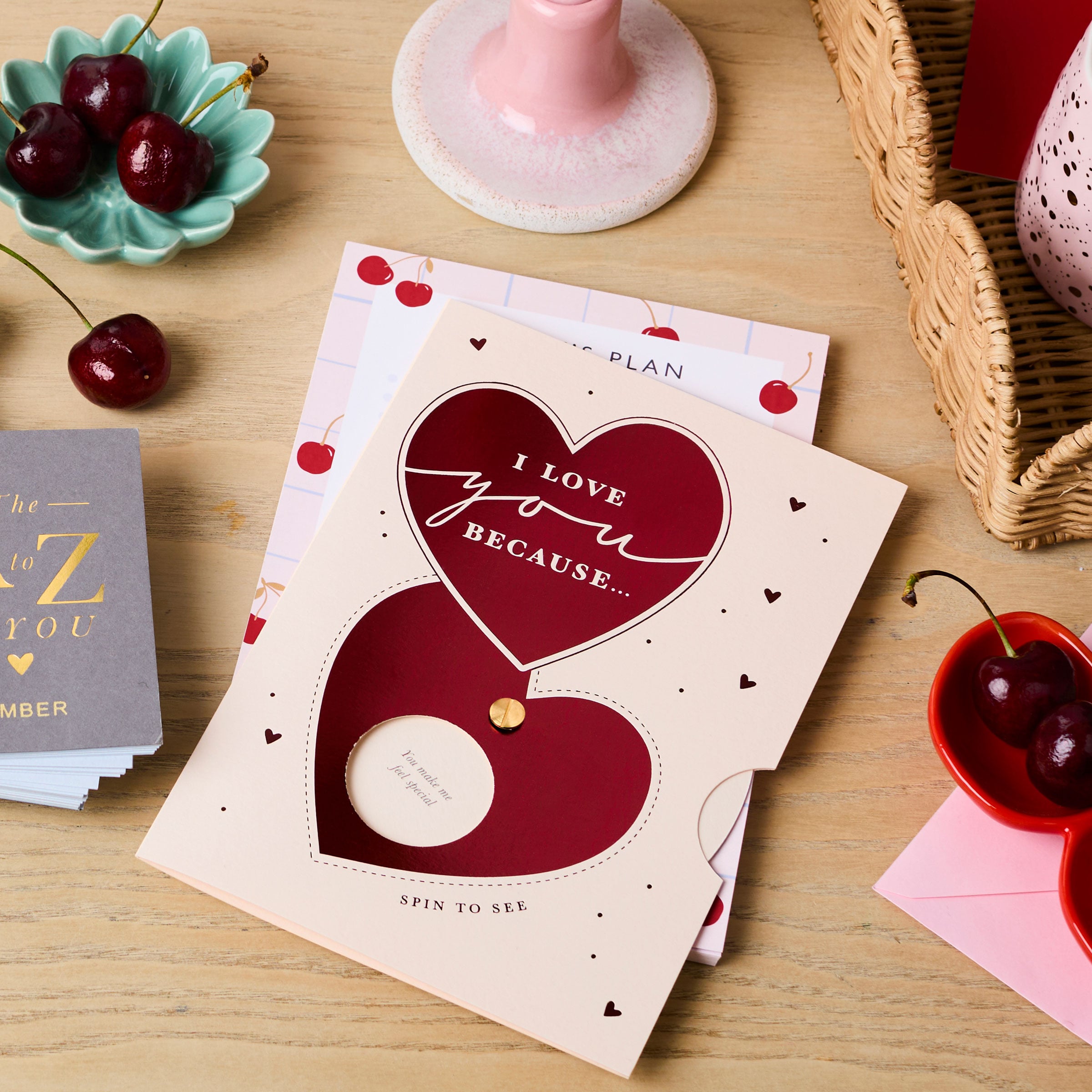 Martha Brook Personalised Stationery I Love You Because Reveal Messages Card