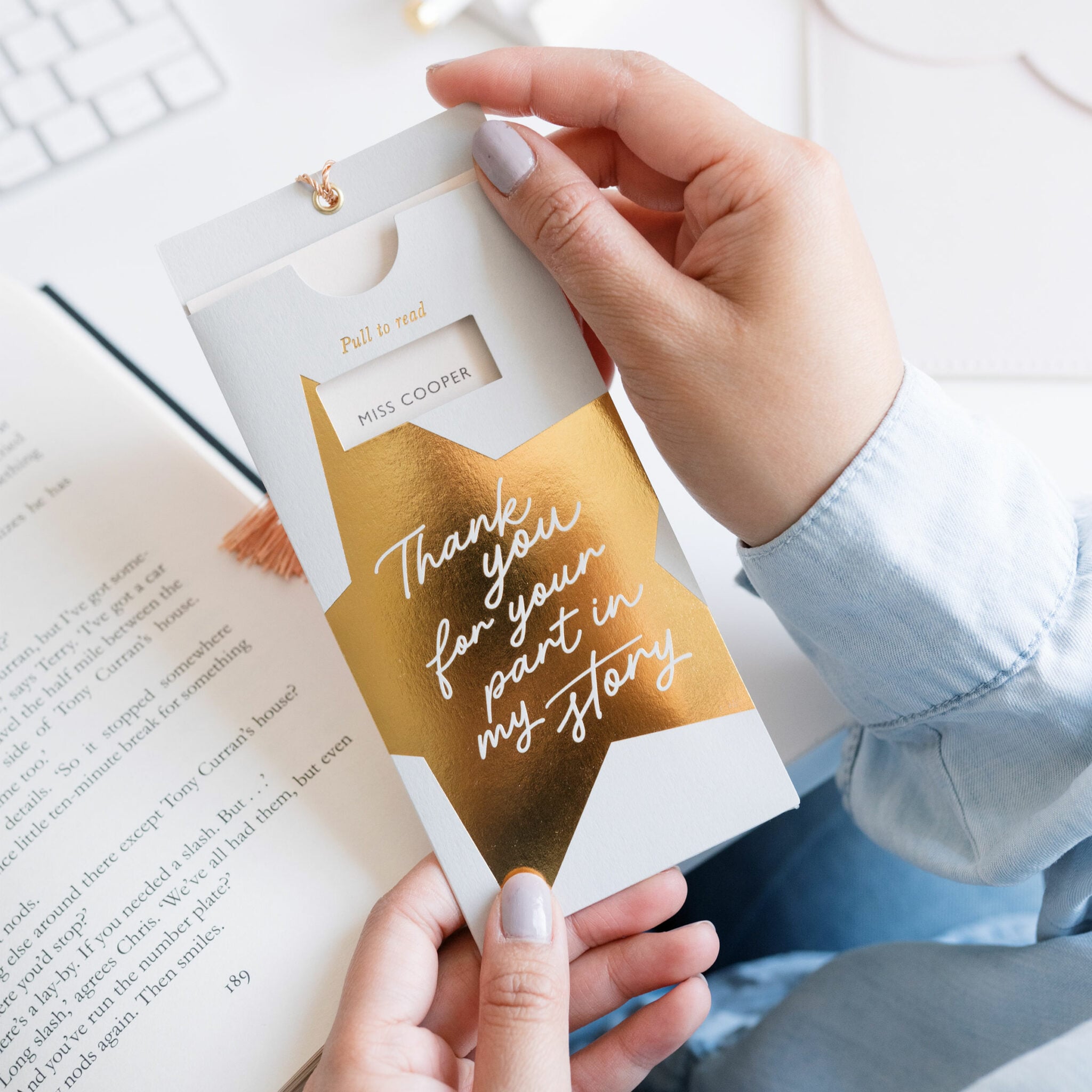 Martha Brook Personalised Teachers Gift Bookmark Thank You Teacher Present Gifts for Teachers