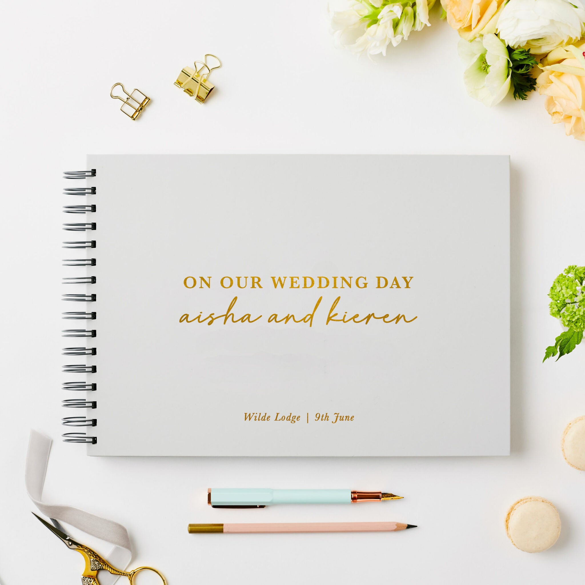 Personalised Timeless Wedding Guest Book