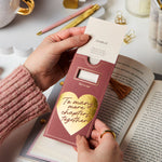 Personalised Couple's Hidden Messages Bookmark