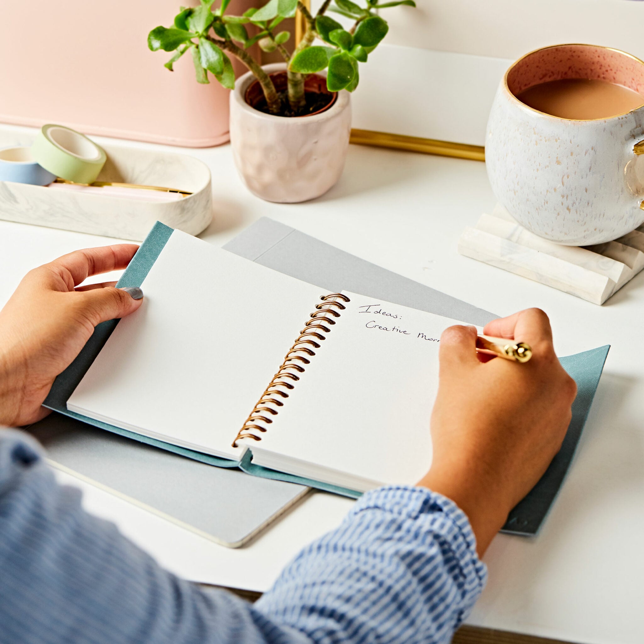 Martha Brook Personalised Vegan Leather Effect Notebook