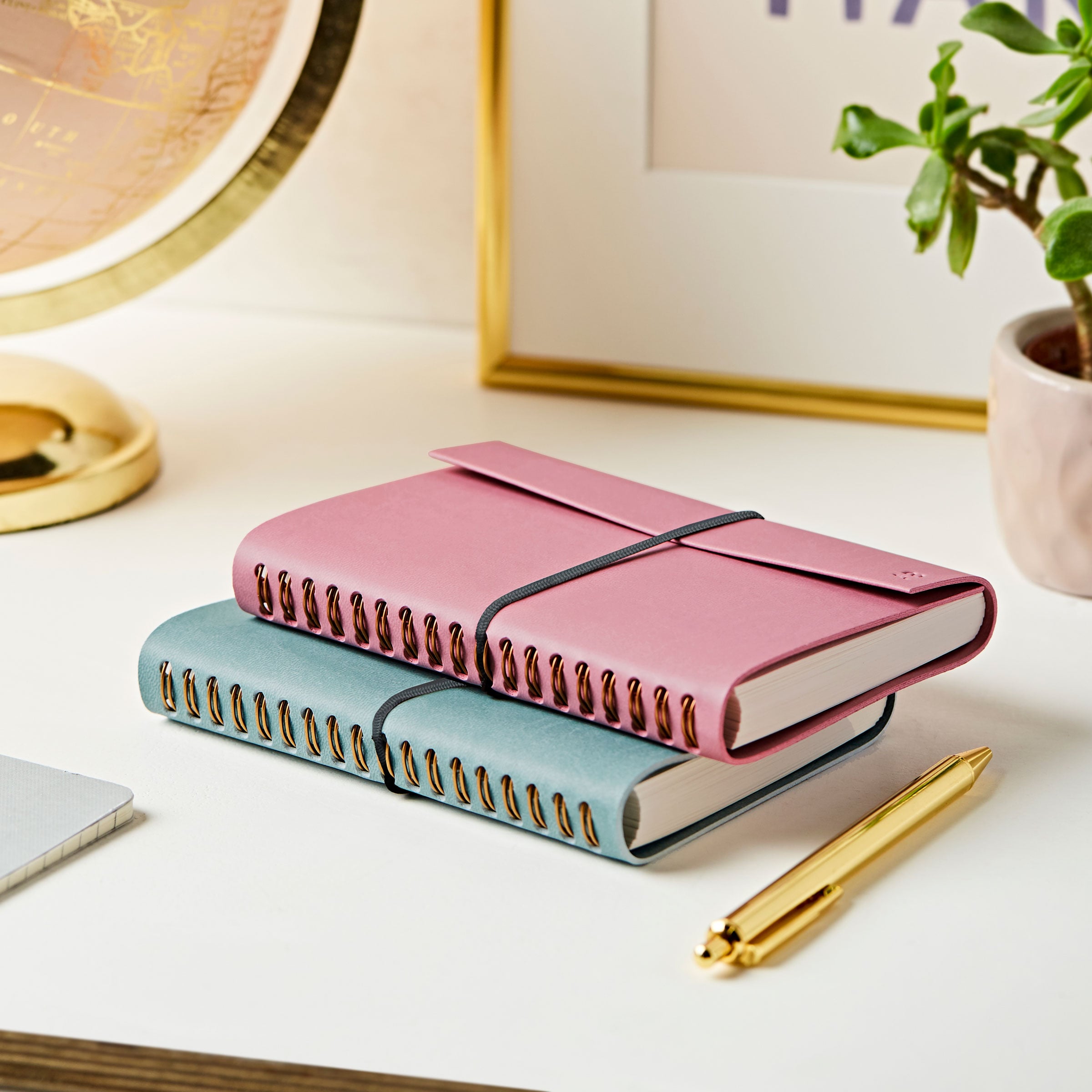 Martha Brook Personalised Vegan Leather Embossed Notebook