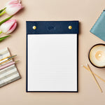 Martha brook personalised vegan leather refillable notepad