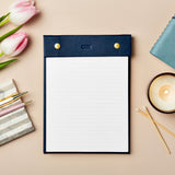 Martha brook personalised vegan leather refillable notepad