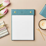 Martha brook personalised vegan leather refillable notepad