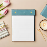 Martha brook personalised vegan leather refillable notepad