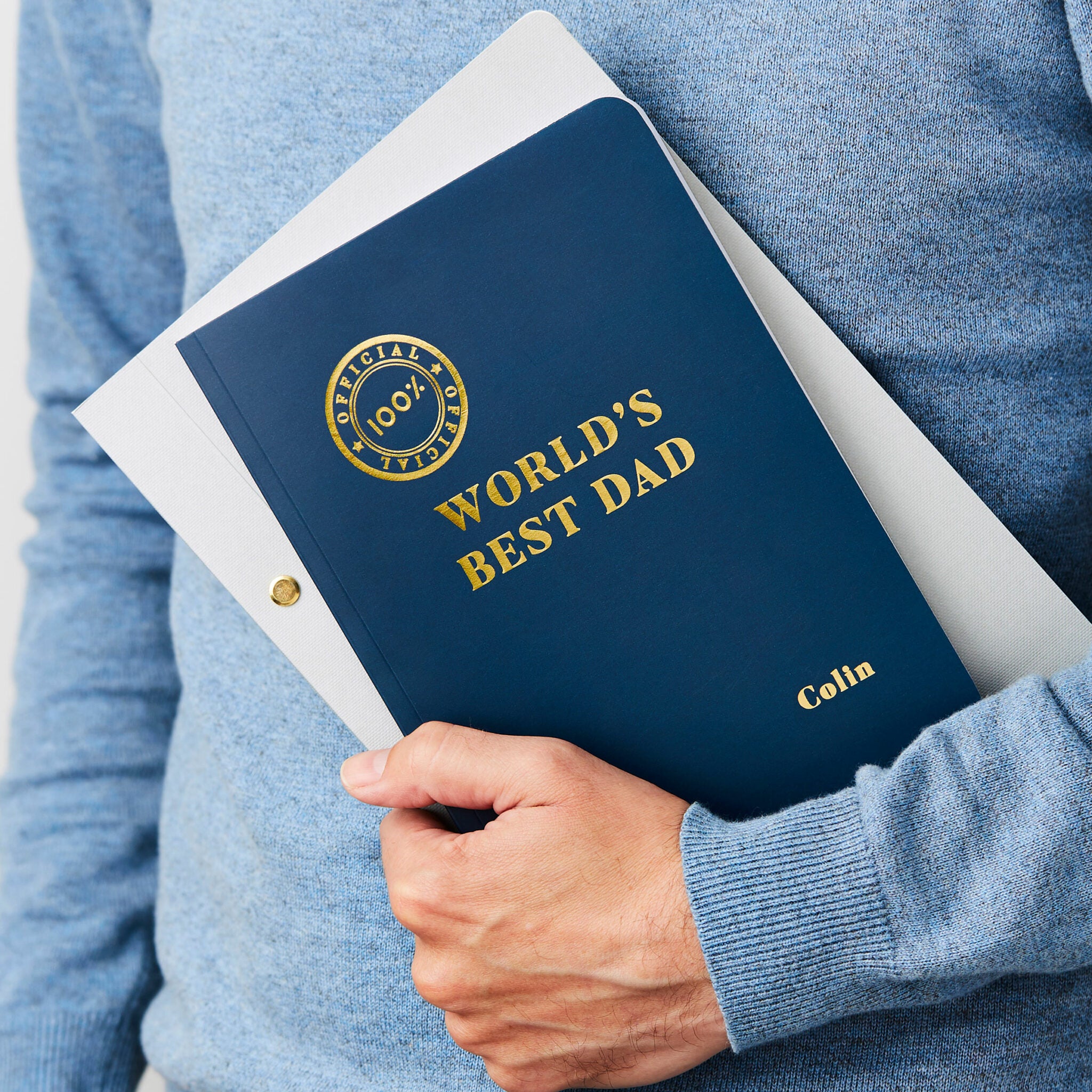 Martha Brook Personalised World's Best Dad Notebook