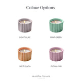 Set of 3 pastel tea light holders